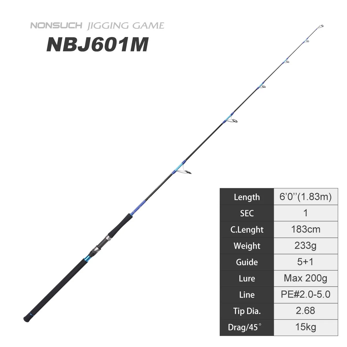 Jigging Game Fishing Rod