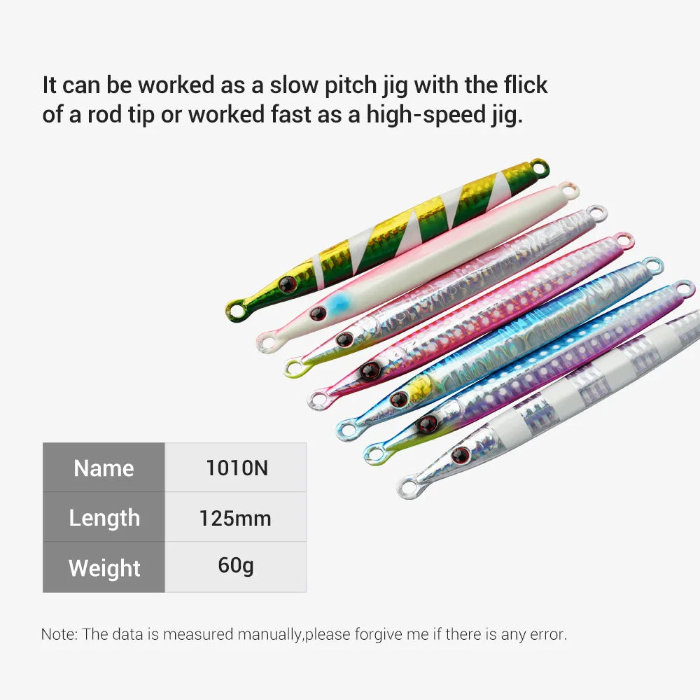 60g Metal Jig for Slow Jigging and Shore Casting