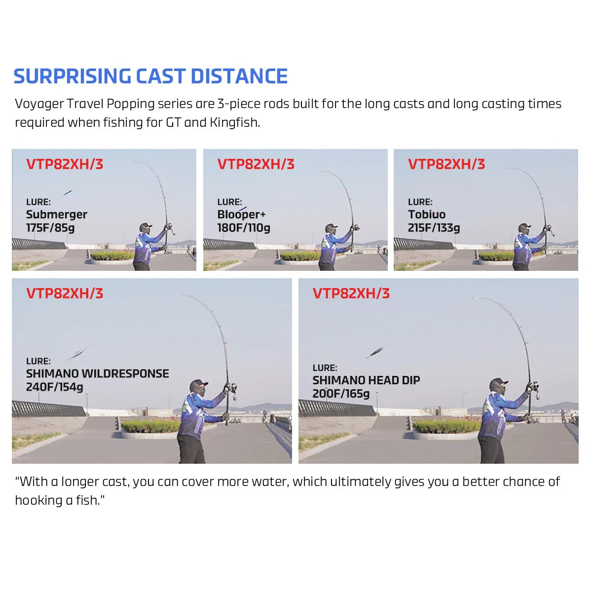 VOYAGER Travel Popping Fishing Rod