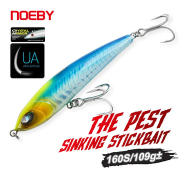 160mm 109g The Pest Stickbait for Big Game Tuna and GT Fishing