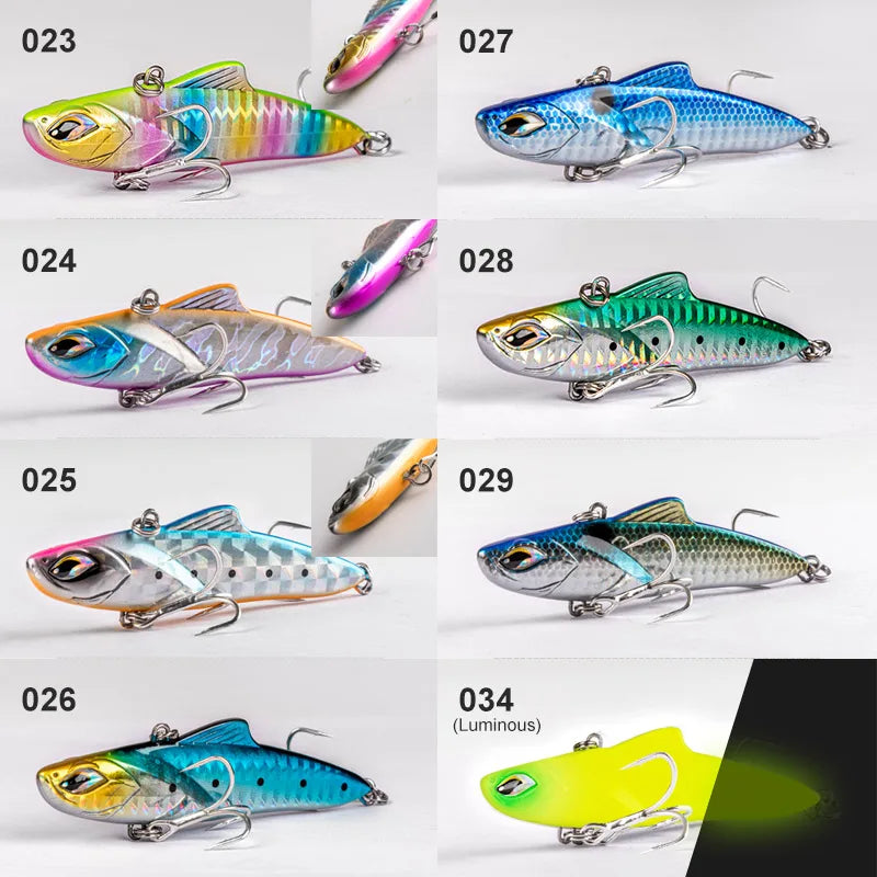 70mm 20g-85mm 28g Vibrating Blade Lipless Crankbait for Saltwater