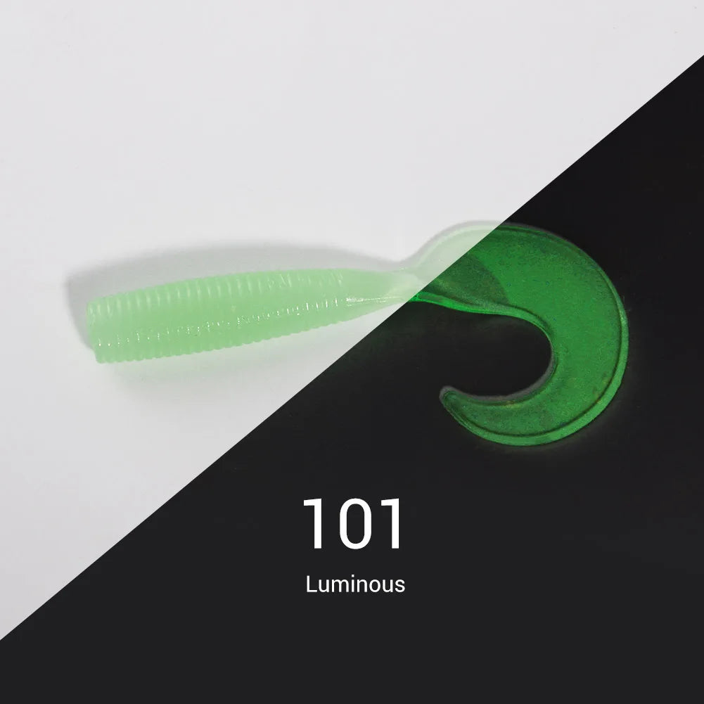 5.5cm-8cm Grub Silicone Soft Lures (6pcs) for Bass and Carp