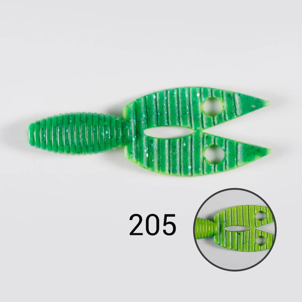 90mm Chunk Jig Trailer Silicone Lure for Bass Fishing