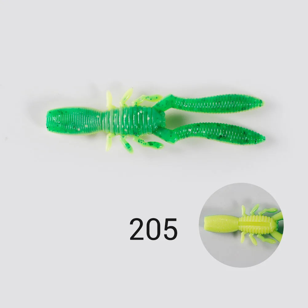 Bottle Shrimp Soft Bait 7.5cm 3.4g for Bass, Pike, and Trout Fishing