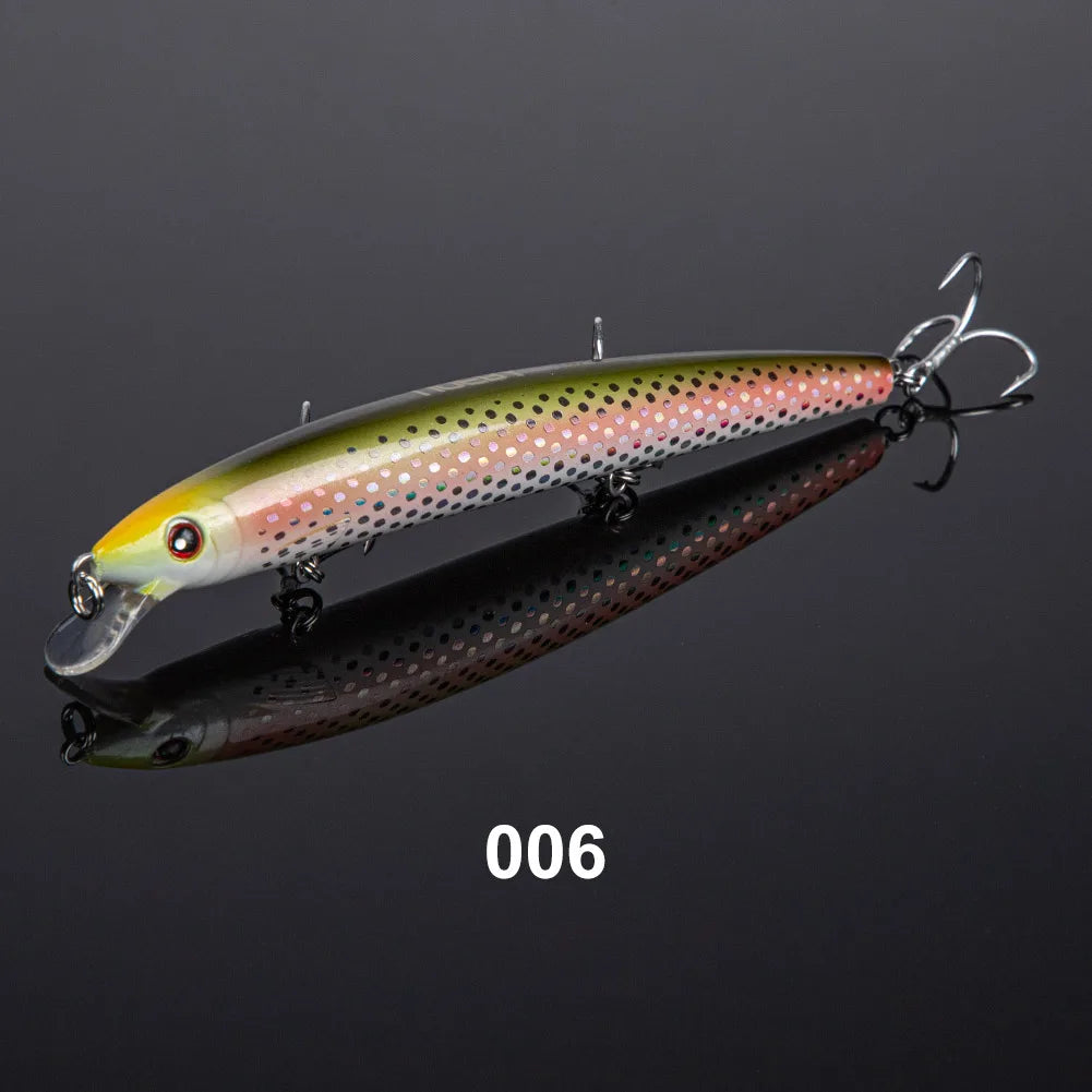 Minnow Fishing Lure Floating Long Casting Slim Jerkbait