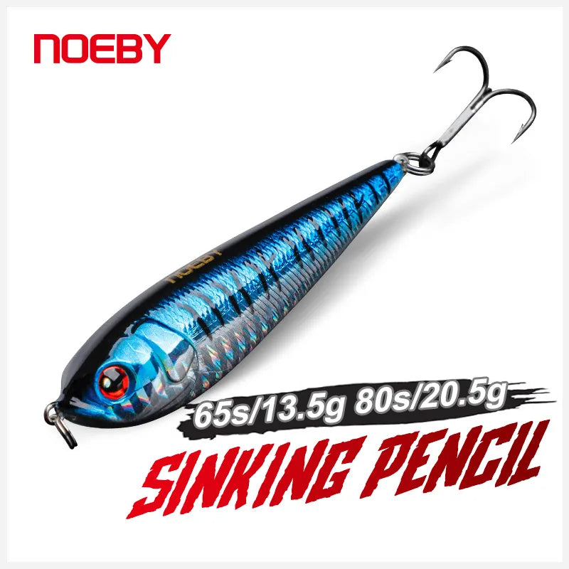 80mm 21g Sinking Pencil Lure for Bass Fishing