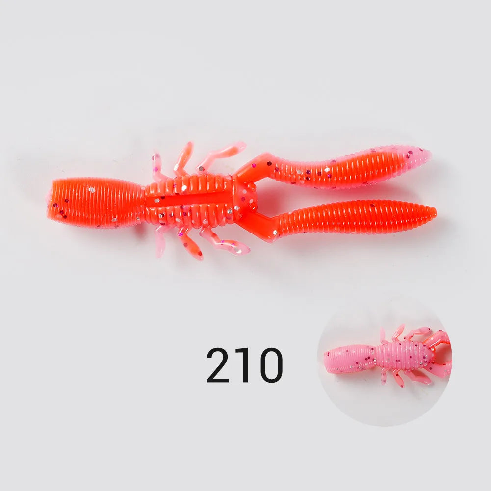 Bottle Shrimp Soft Bait 7.5cm 3.4g for Bass, Pike, and Trout Fishing