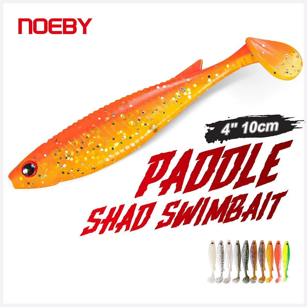 10cm 8g Soft Paddle Tail Shad Lures for Pike and Perch