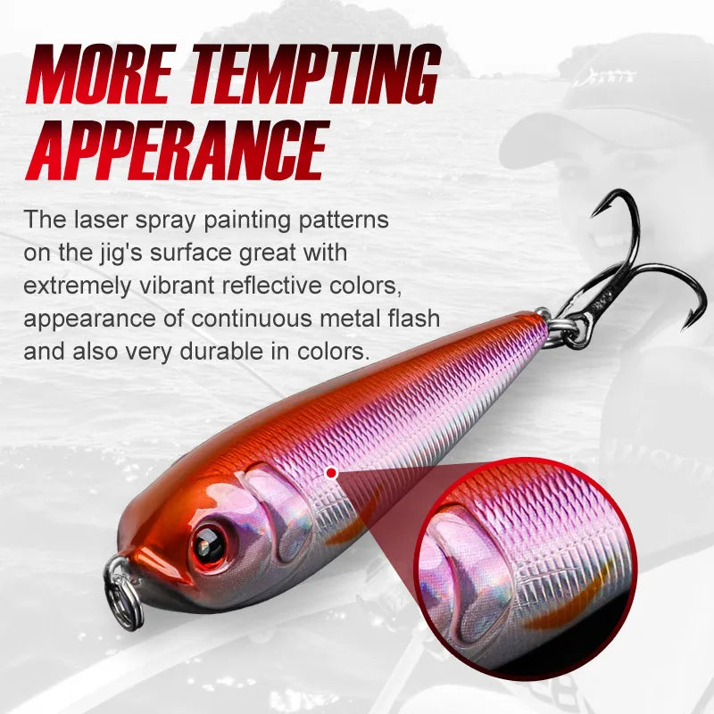 80mm 21g Sinking Pencil Lure for Bass Fishing
