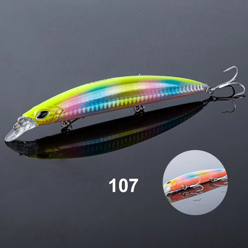 130mm 23g Floating Minnow Jerkbait for Sea Bass Fishing