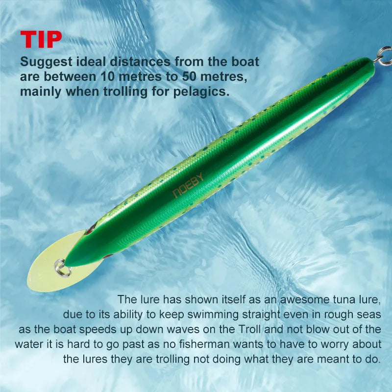 180mm 48g Trolling Minnow Deep Diver for Big Game Saltwater Fishing