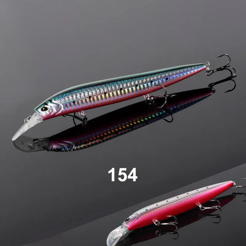 137mm 41g Sinking Minnow Jerkbait for Saltwater Bass Fishing Tackle