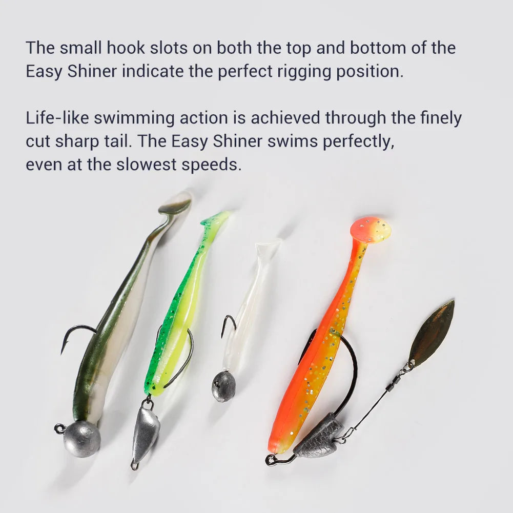 Easy Shiner Silicone Shad 5cm-9cm Soft Bait for Pike and Carp