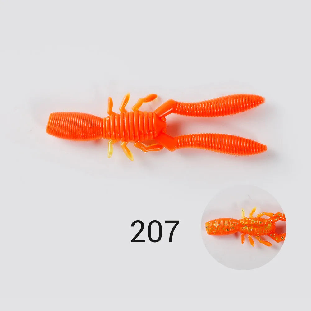 Bottle Shrimp Soft Bait 7.5cm 3.4g for Bass, Pike, and Trout Fishing