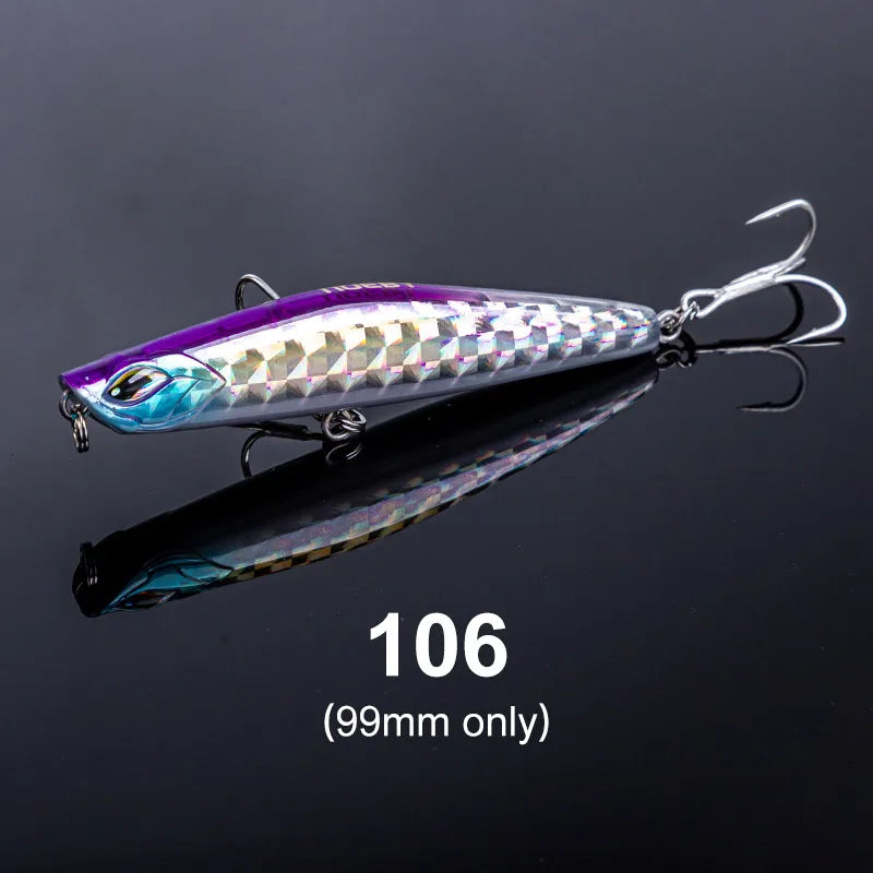 80mm 14g-99mm 36g Sinking Pencil Lure for Bass and Sea Fishing