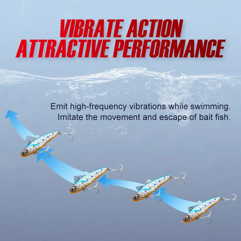 70mm 20g-85mm 28g Vibrating Blade Lipless Crankbait for Saltwater