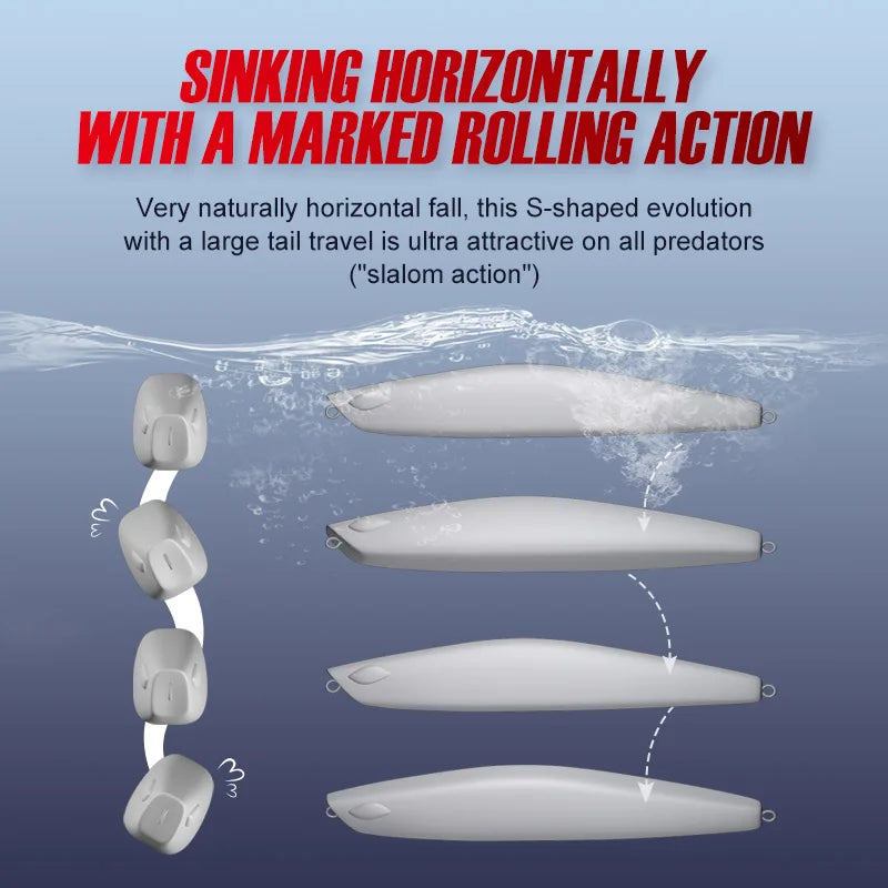 Sinking Stickbait 99mm 28g-36g for Sea and Bass Fishing