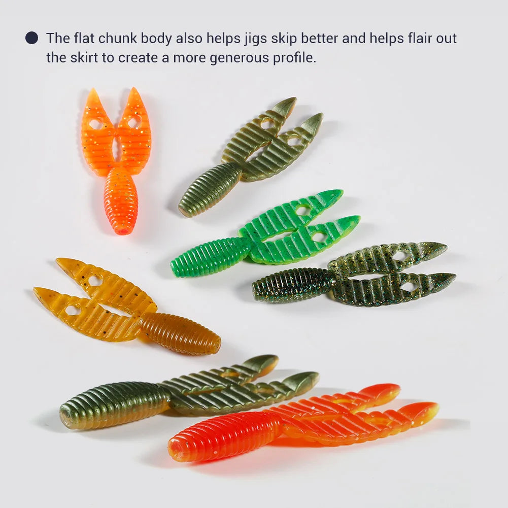 90mm Chunk Jig Trailer Silicone Lure for Bass Fishing