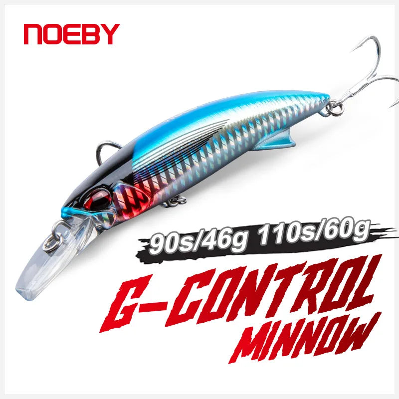 90mm 46g-110mm 60g Heavy Minnow Lure for Saltwater Fishing