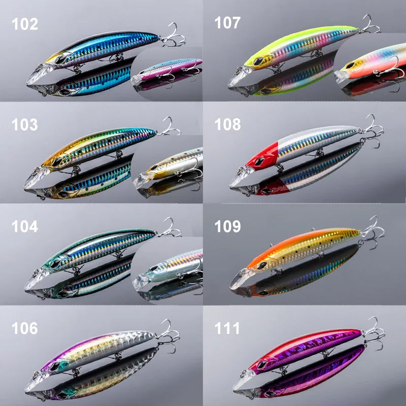 110mm 19g Floating Minnow Jerkbait for Bass, Pike, and Trout