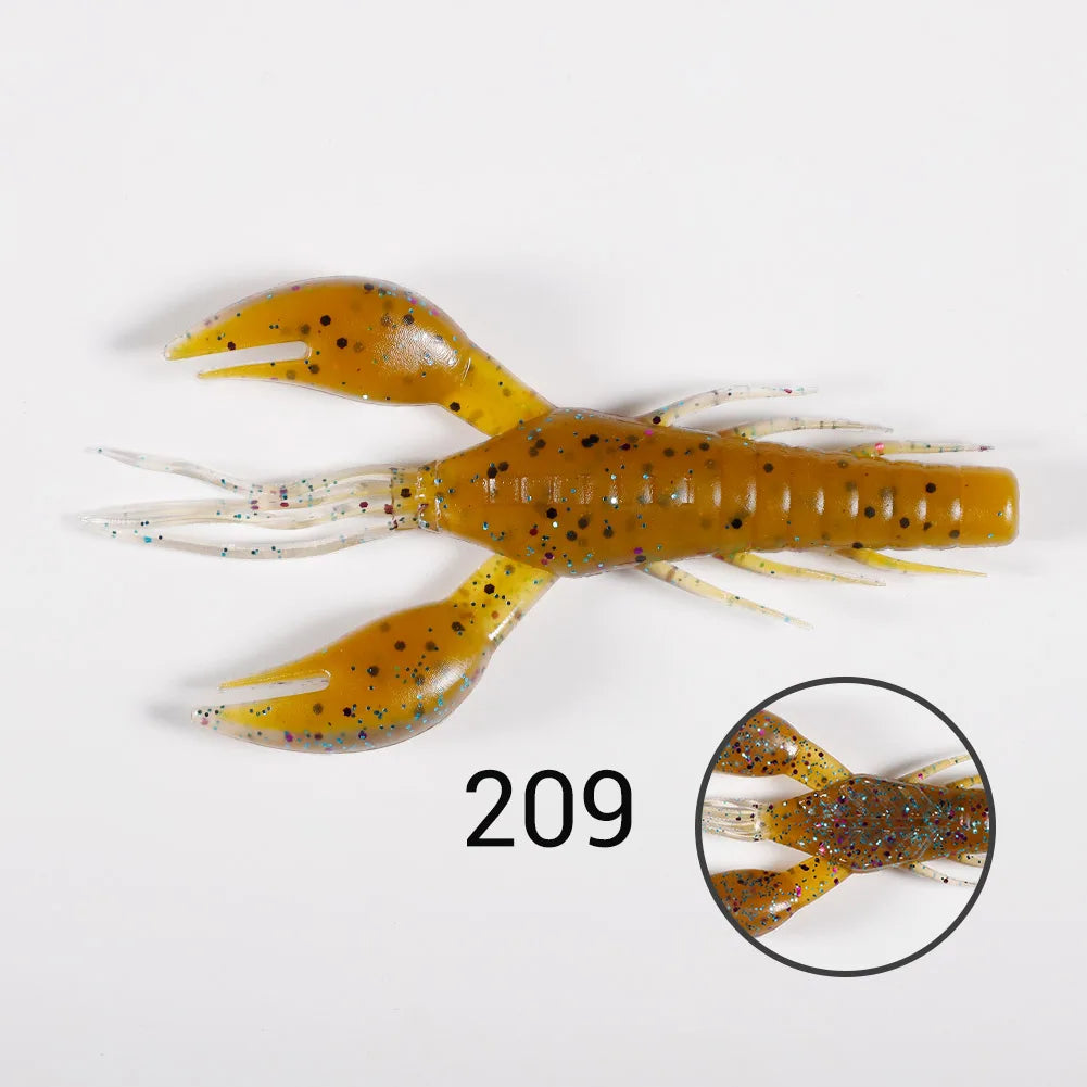 Soft Silicone Shrimp Lures 60mm-95mm for Bass Tackle