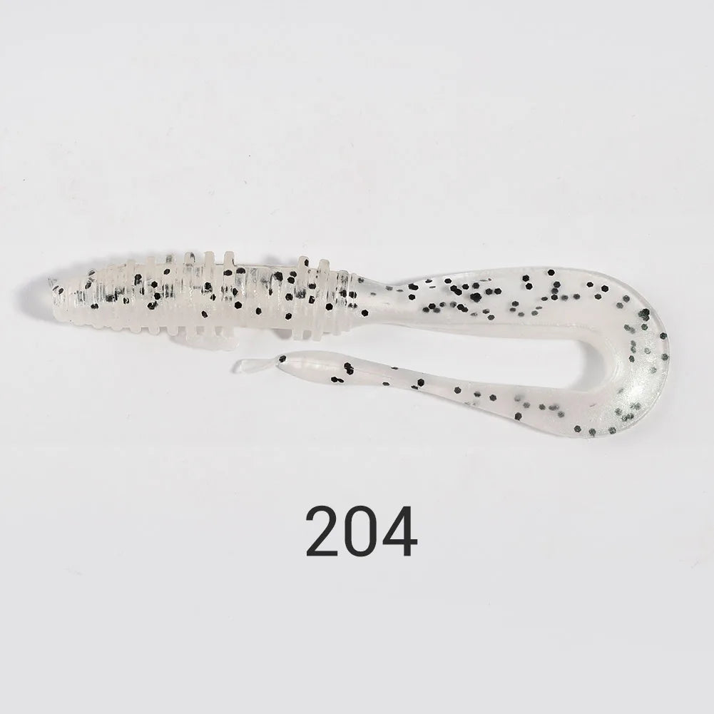 Soft Silicone Lures 6cm-14cm Special Tail Worm Swimbaits for Crap and Bass Fishing