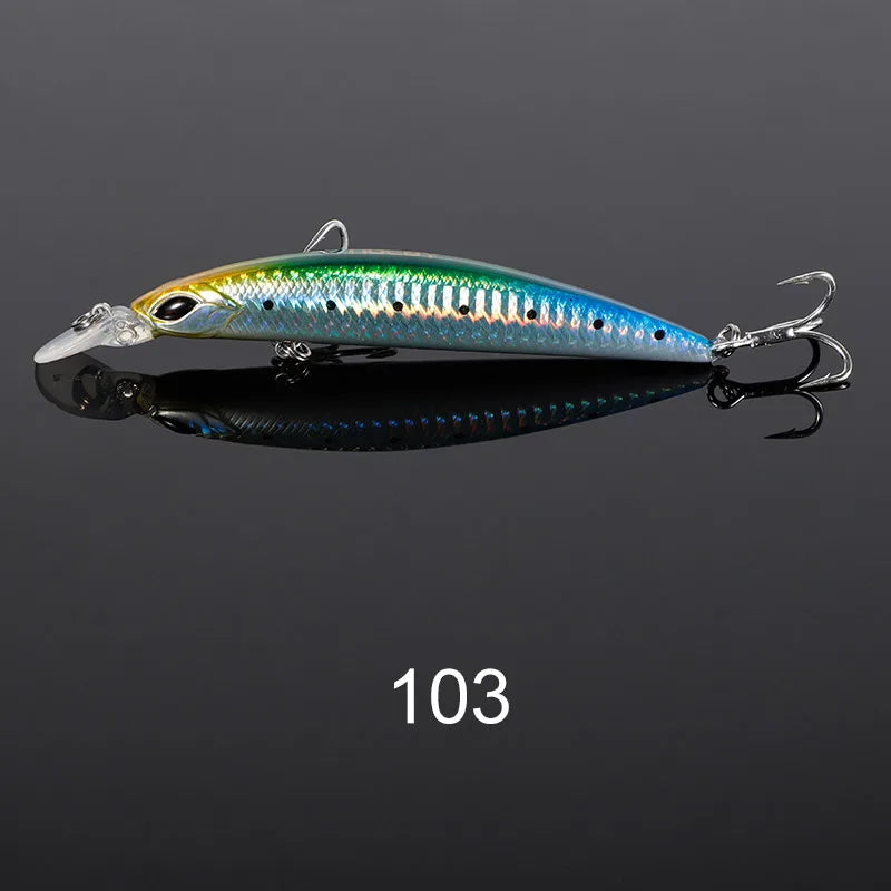 Sinking Minnow Lure 110mm 19g for Long Casting Saltwater Fishing