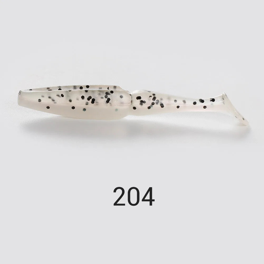 Shad Soft Lures 8cm 3.5g Silicone Minnow for Bass Fishing