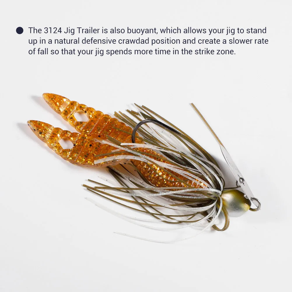 90mm Chunk Jig Trailer Silicone Lure for Bass Fishing