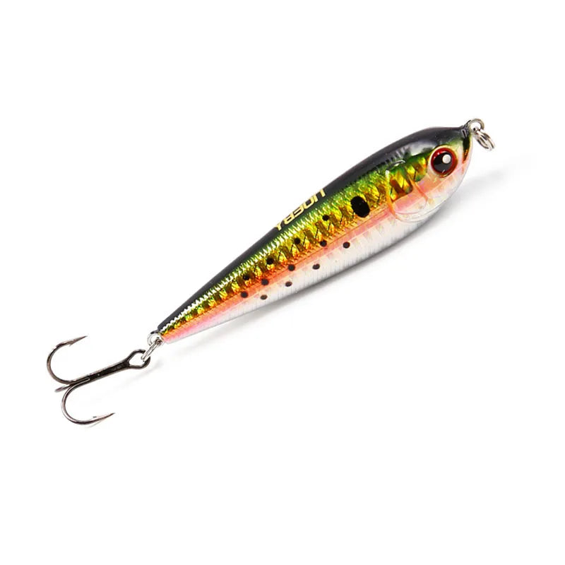 Pencil Fishing Lure 65mm 13.5g & 8cm 20.5g with 3D Eyes