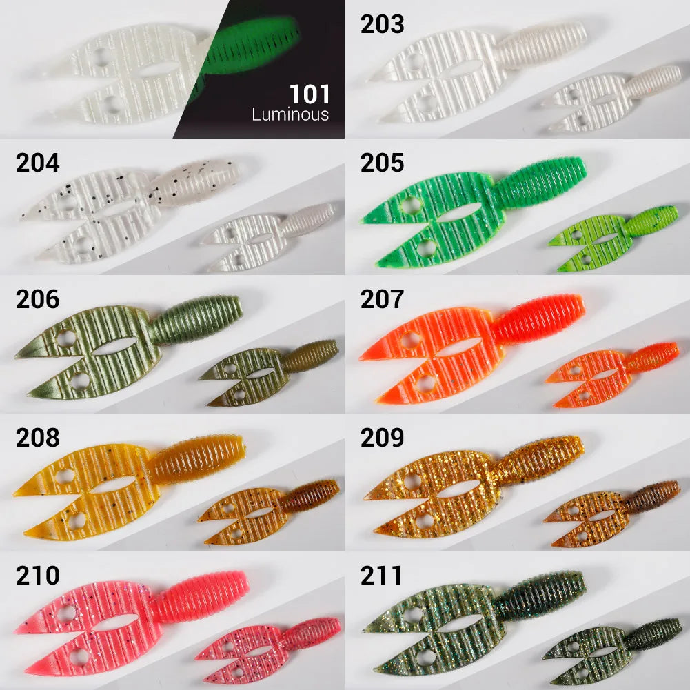 90mm Chunk Jig Trailer Silicone Lure for Bass Fishing