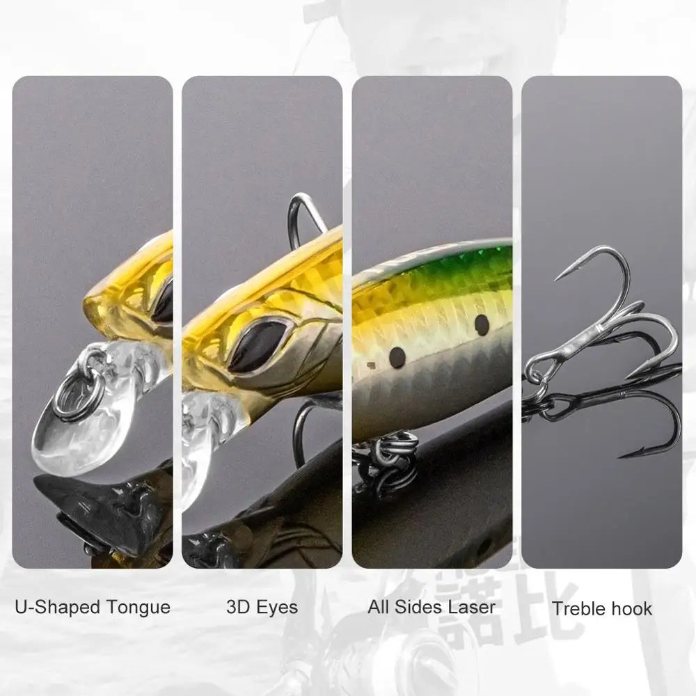 90mm 21g Sinking Minnow Set for Sea Bass Fishing