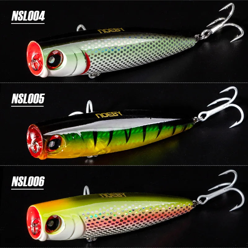 105mm 24g Popper Lure Set for Saltwater and Freshwater Fishing