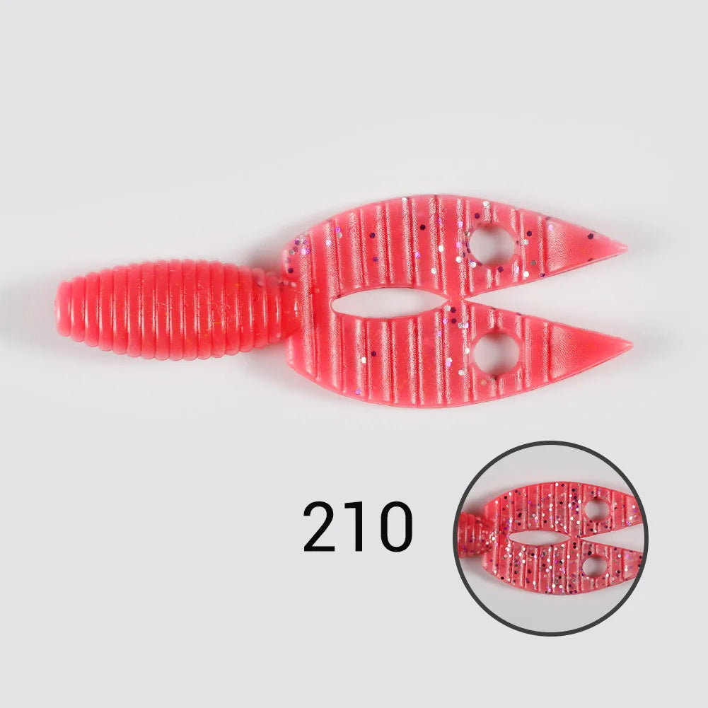 90mm Chunk Jig Trailer Silicone Lure for Bass Fishing