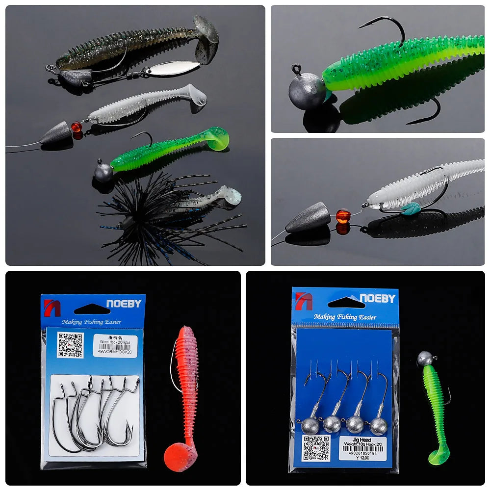 Soft Silicone Shad Lure 7cm-12cm Paddle Tail for Pike and Perch