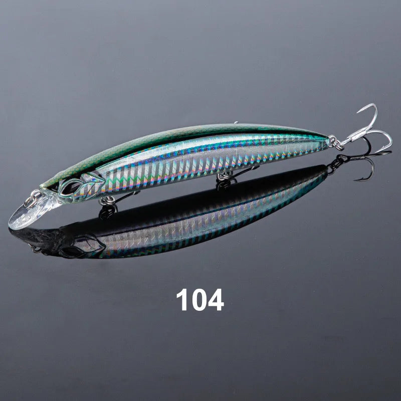 130mm 23g Floating Minnow Jerkbait for Sea Bass Fishing