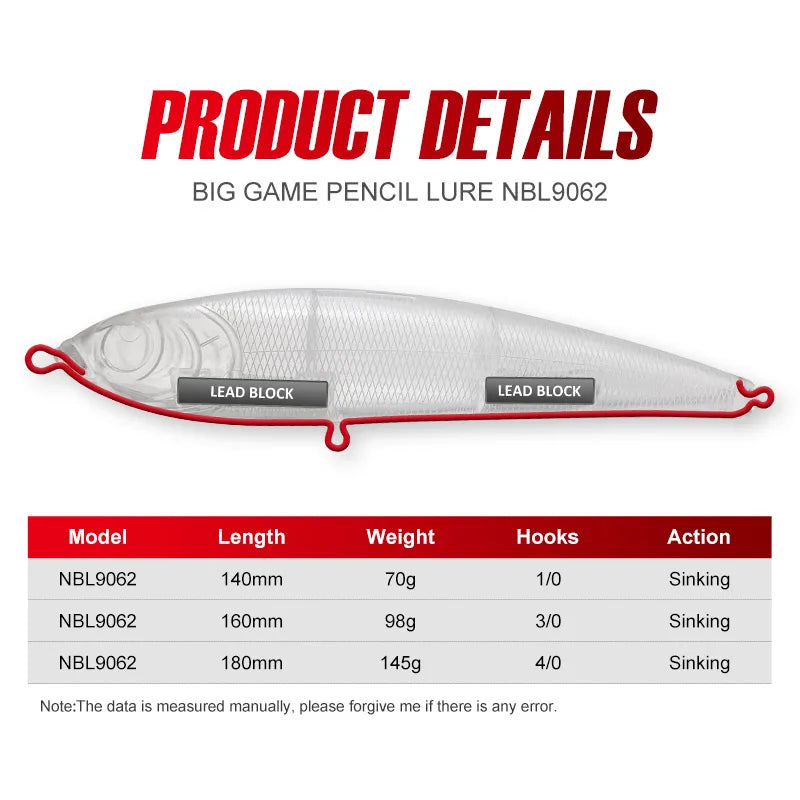 Artificial Hard Bait for Sea Tuna Fishing