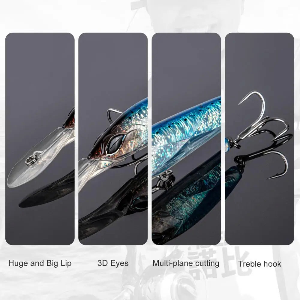 18cm 90g Trolling Minnow Lure for Big Game Fishing