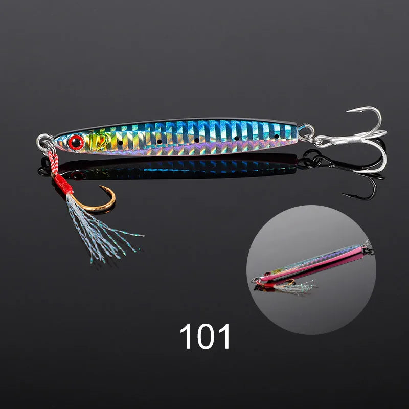 Metal Jig Lure 21g-40g for Saltwater Seabass Fishing