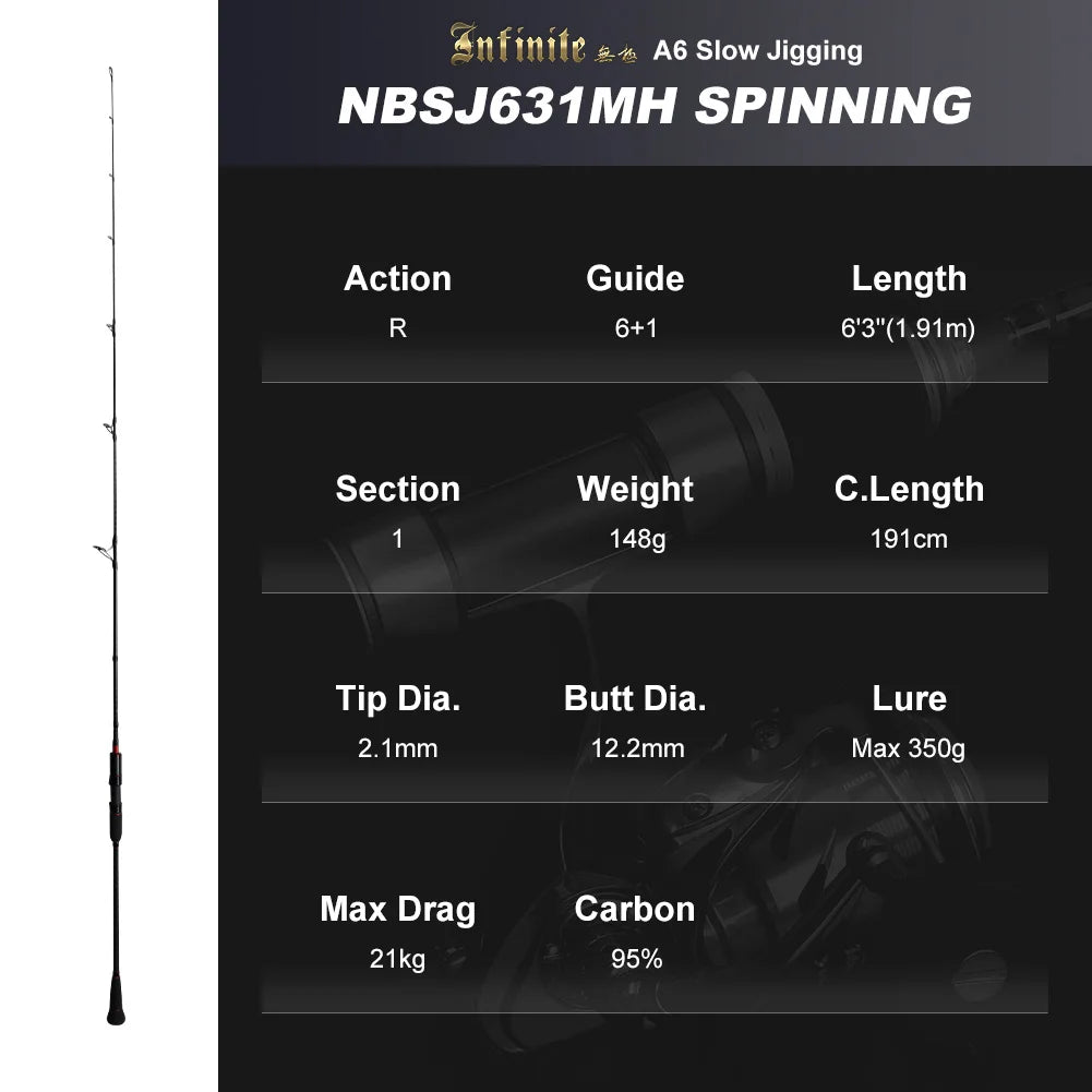 Slow Jigging Rod for Sea Fishing