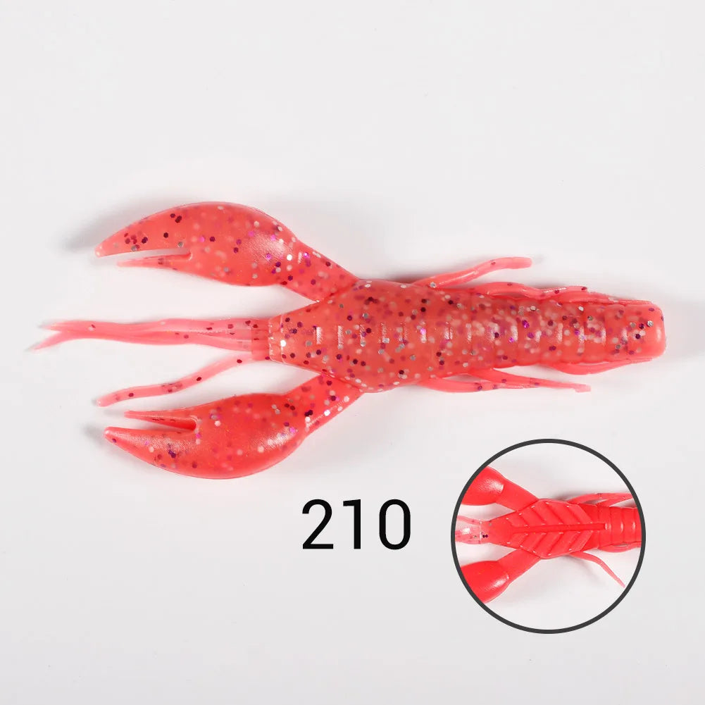 Soft Silicone Shrimp Lures 60mm-95mm for Bass Tackle