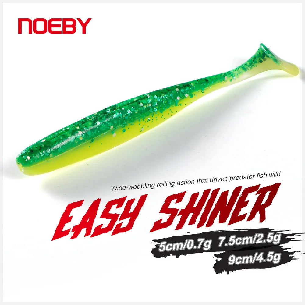 Easy Shiner Silicone Shad 5cm-9cm Soft Bait for Pike and Carp