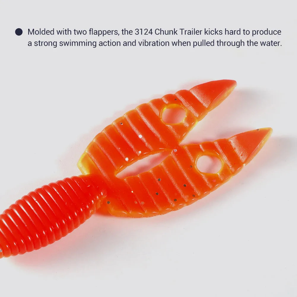 90mm Chunk Jig Trailer Silicone Lure for Bass Fishing