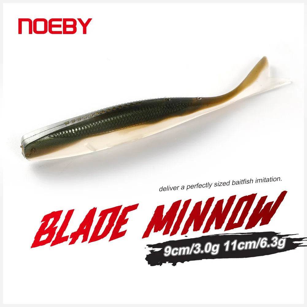 Blade Minnow Soft Lure 9cm-11cm for Sea Bass Fishing