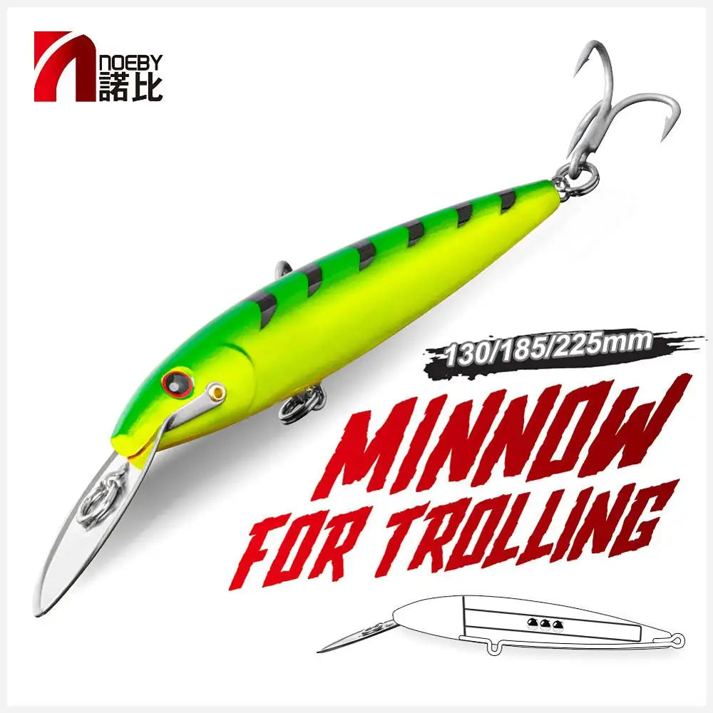Deep Diving Minnow Lure 130mm 33g-225mm 76g for Sea Fishing