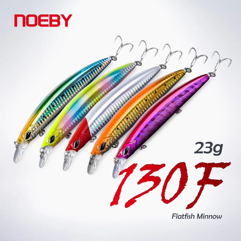 130mm 23g Floating Minnow Set for Sea Fishing