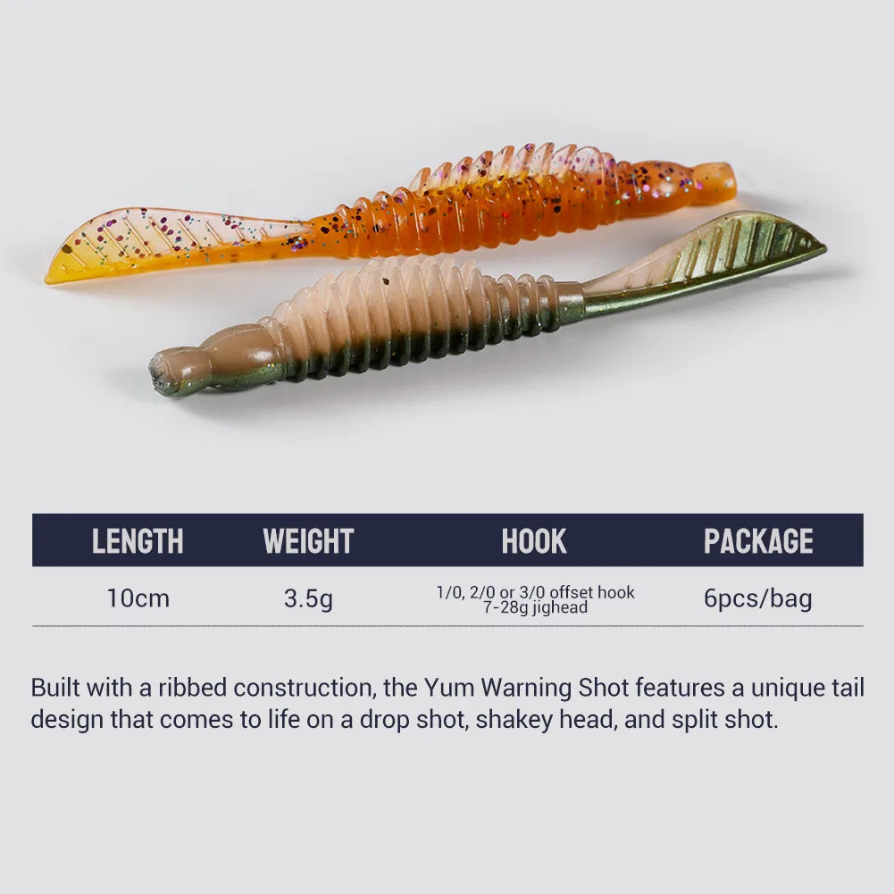 10cm 3.5g Magic Flick Silicone Soft Bait for Bass and Pike