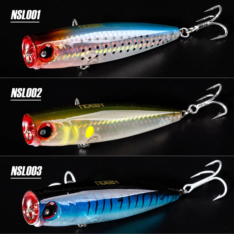 105mm 24g Popper Lure Set for Saltwater and Freshwater Fishing