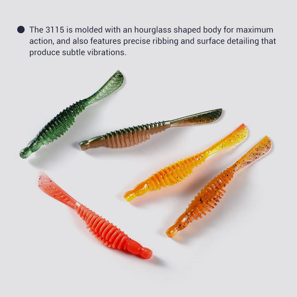 10cm 3.5g Magic Flick Silicone Soft Bait for Bass and Pike
