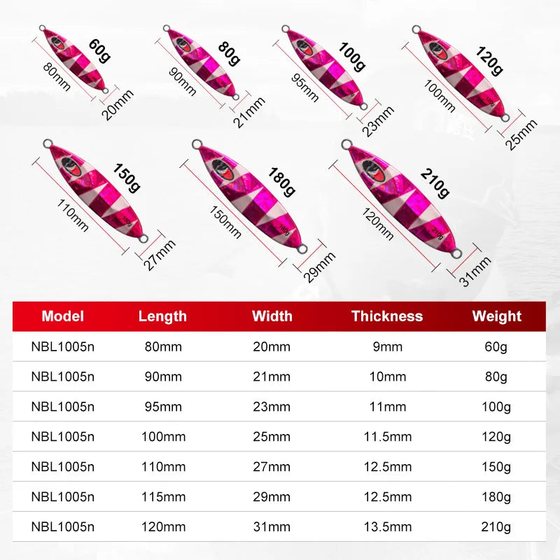 40g Metal Jig Lure for Shore Casting and Jigging